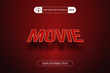 Düzenlenebilir film yazı tipi efekti biçimi