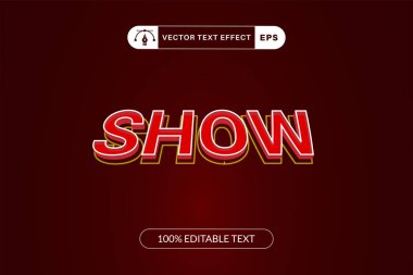 Düzenlenebilir metin efekti yazı tipi biçimini göster