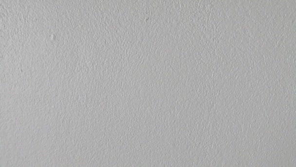 Vdo Sfondo Muro Cemento Bianco Con Una Superficie Orizzontale Irregolare — Video Stock