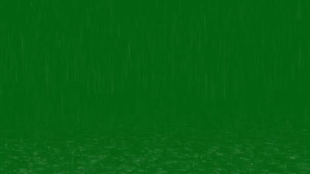 雨绿色屏幕动画视频 3D动画 Mp4 — 图库视频影像