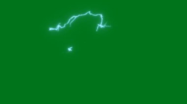 Şimşek Yıldırımı En İyi Çözünürlük Video Yeşil Ekran. mp4
