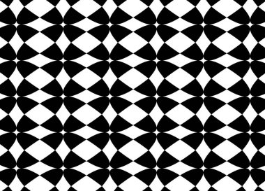 Soyutlama kalıbı. Basit bir çiçek motifi. Dört yaprak siyahtır. Arka plan, pürüzsüz desen, arka plan duvar kağıdı, ambalaj kağıdı, kıyafet baskısı, kumaş desenleri, duvar kağıtları, fayanslar..
