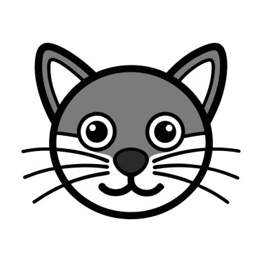 Kedi burnu ve bıyığının vektör sanatı, dijital projeler ve baskı tasarımları için mükemmel.