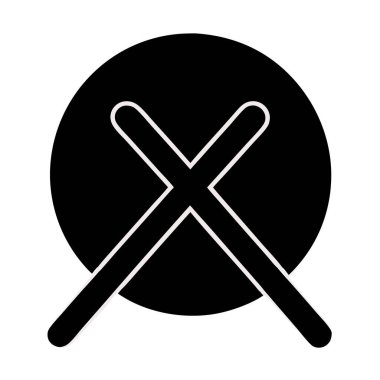 Yazdırılabilir tasarımlar için tik ve çapraz fırça vektörü, çizgi film ve çizgi sanat projeleri için mükemmel