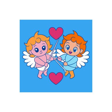 Sevgililer Günü Vektör Yapay Zeka Çizgisi Romantik Grafikler için Sanat Tasarımı