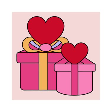 Dijital grafikler için romantik çizgi çizimi olan Sevgililer Günü üretken yapay zeka vektörü