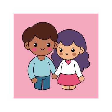 Dijital grafikler için romantik çizgi çizimi olan Sevgililer Günü üretken yapay zeka vektörü