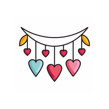 Romantik Sevgililer Günü üretken yapay zeka vektörü, kartlar, dekorlar ve dijital sanat için mükemmel..