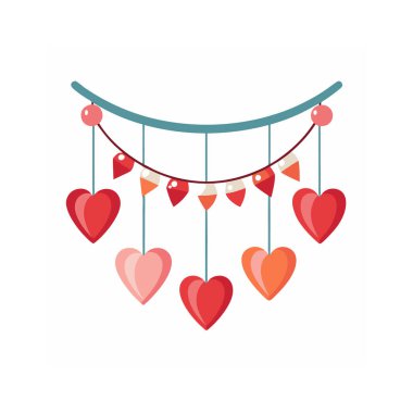 Romantik Sevgililer Günü üretken yapay zeka vektörü, kartlar, dekorlar ve dijital sanat için mükemmel..