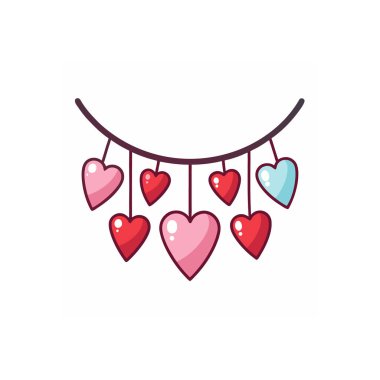 Romantik Sevgililer Günü üretken yapay zeka vektörü, kartlar, dekorlar ve dijital sanat için mükemmel..