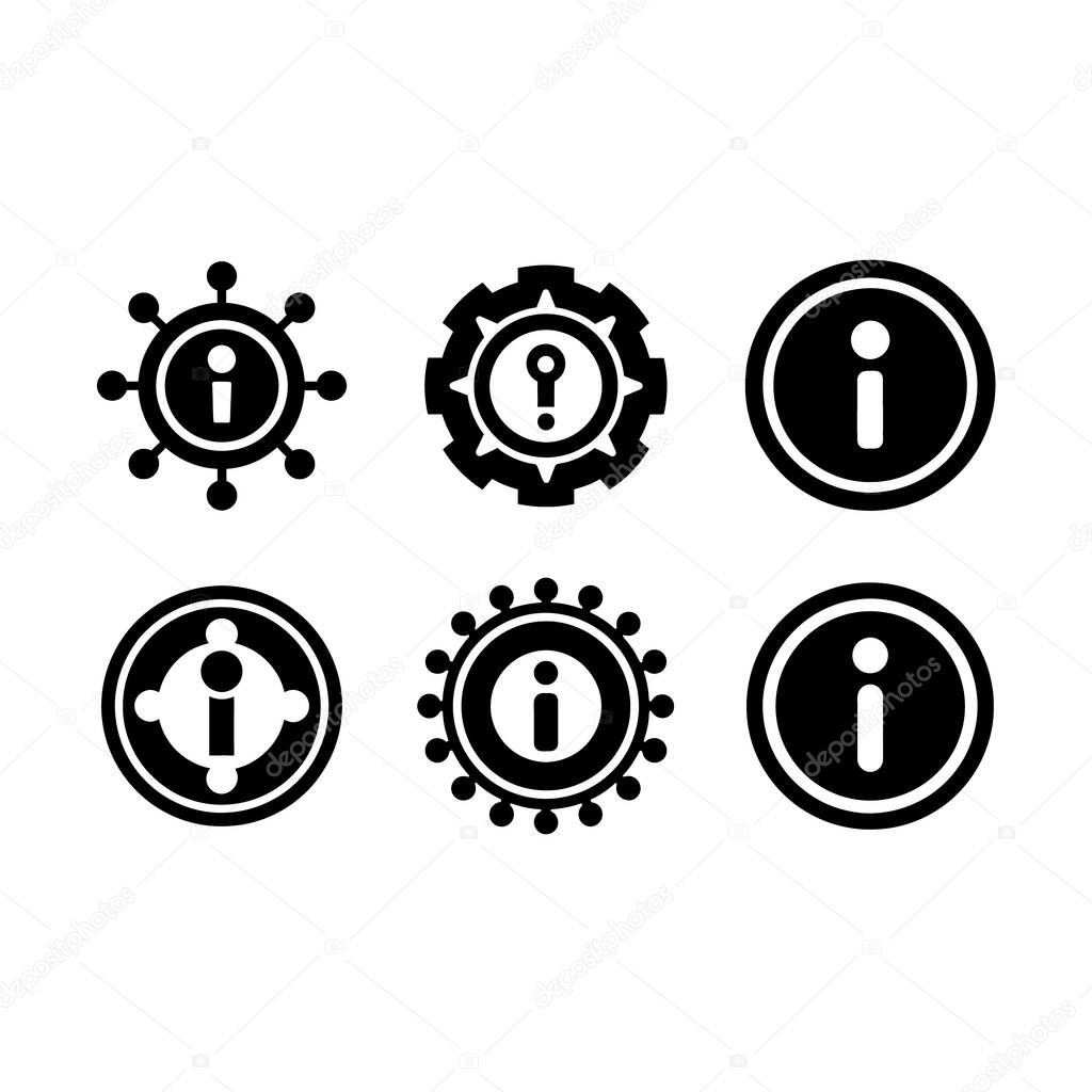 Info Circle Icon for Design Projects, Vector Illustration