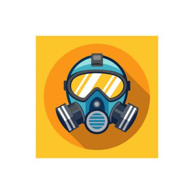 Güvenlik Koruyucu Ekipman Simgesi Vektörü - Üretici Yapay Zeka Linocut Siluet Tasarımı