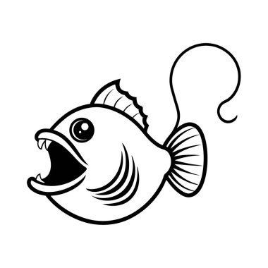 Okyanus Balık Vektörü ve Siluet Tasarımı Yaratıcı Projeler İçin Deniz Yaşamı Clipart