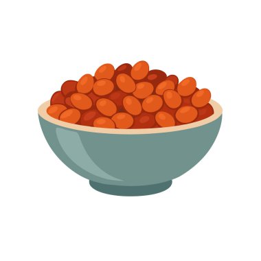 AI formatında basit ve temiz fasulye ikonu vektörü gıda, beslenme, vegan ve organik tasarım projeleri için idealdir..