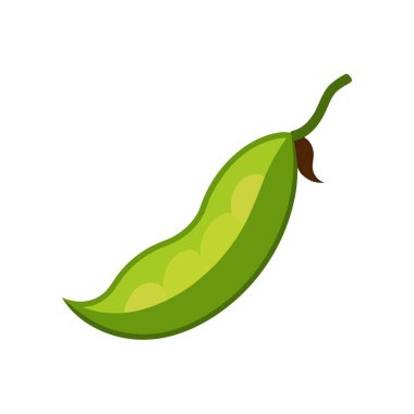 AI formatında basit ve temiz fasulye ikonu vektörü gıda, beslenme, vegan ve organik tasarım projeleri için idealdir..