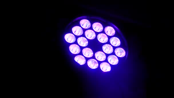 Światła Reflektorów Migające Ściany Stage Blinder Blinking Lights Flash Club — Wideo stockowe