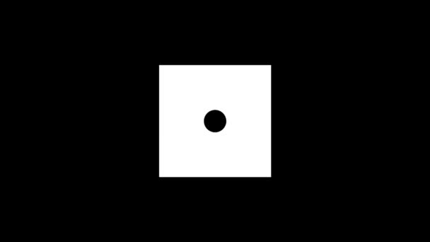 Λευκή Εικόνα Ζαριών Μαύρο Φόντο Τζόγος Καζίνο Δυναμικό Υλικό Για — Αρχείο Βίντεο