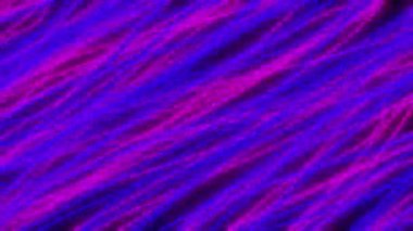 Pembe ve mavi neon ışıklar karanlık bir arkaplan boyunca dinamik çizgiler oluşturarak canlı ve enerjik bir görsel oluştururlar.