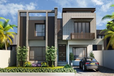 Lüks çizim odasında abartılı mobilyalar, süslü dekor ve pırıl pırıl kristal avizeler yer alıyor ve misafirler için sofistike bir hava yaratıyor..