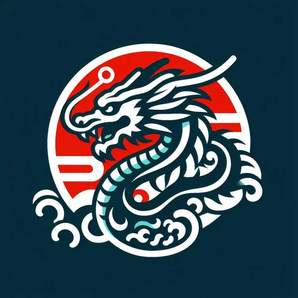 Chinese Dragon Illustration Vector, Happy Chinese New Year