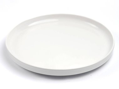 Beyaz arkaplanda beyaz plaka 