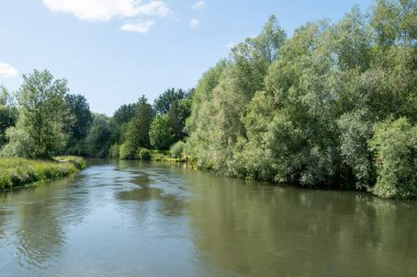 the river somme in france clipart