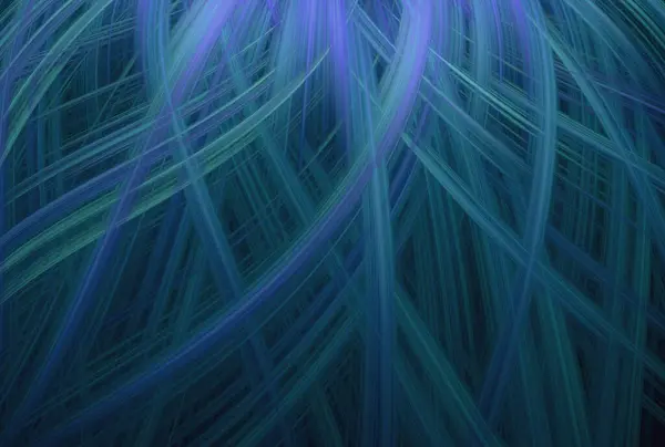 Renkli fraktal çizgilerin 3 boyutlu çizimi, tasarım. Grafik ışık afişi duvar kağıdı, doku.