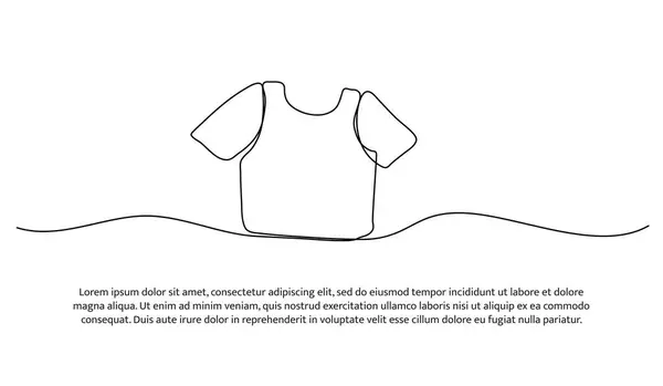 Bir sıra bebek kıyafeti. Soyut asgari sürekli çizgi.