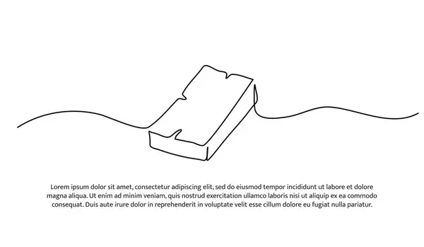 Bir sıra tuğla. Soyut asgari sürekli çizgi.