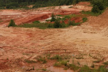 Kil ocağının manzarası