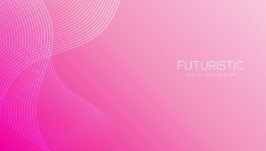 Fütürist Soyut Özgeçmiş. Parlak çizgiler pankartı.