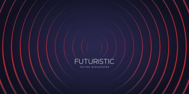 Fütürist Soyut Özgeçmiş. Parlak çizgiler pankartı.