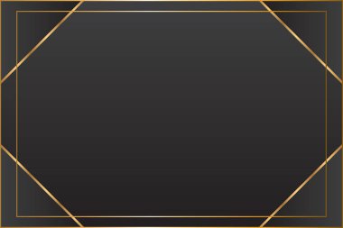 Altın pankart tasarımı minimalist modern stil altın lüks