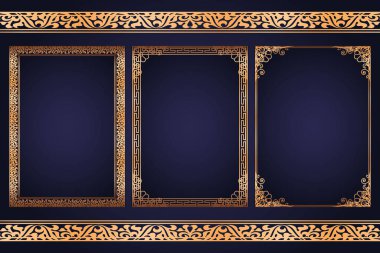 Eski tarzda altın çerçeve