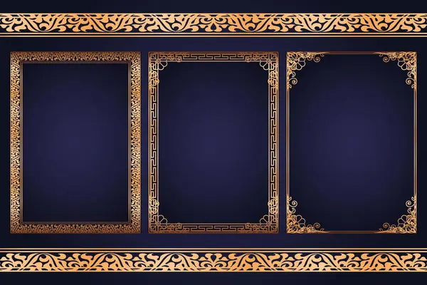 Eski tarzda altın çerçeve