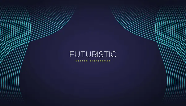 Fütürist teknoloji geçmişi. Dijital arkaplanda soyut geometrik şekilli vektör şablonu