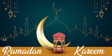 İslami ay Ramazan Kareem geçmişi İslami fener, ay ve sıra sanat camisi Ramazan Kareem, Hari Raya, Kurban Bayramı, Kurban Bayramı.
