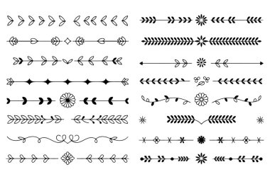 dekoratif siyah ve beyaz kenarlıklar ayarlandı