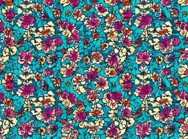 Canlı, renkli, soyut çiçekler, pürüzsüz desenler..