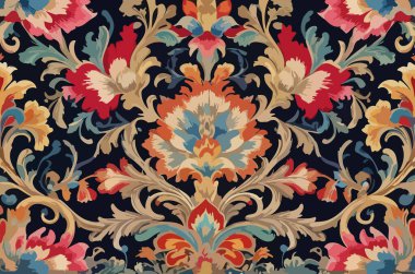 Tuhaf bitkiler ve çiçekler soyut vektör tasarımı.