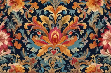 Tuhaf bitkiler ve çiçekler soyut vektör tasarımı.