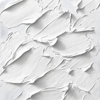 Soyut beyaz yağlı boya fırça darbeleri desen