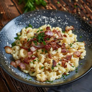 Pastırma ve soğan, Alman tarzı mutfağı ile biftek