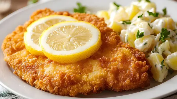 Avusturyalı Wiener Schnitzel ve dana pirzolası.