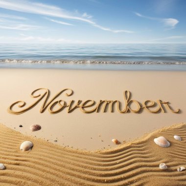 November Memories Fall Into the Season template AI Image Generator. clipart