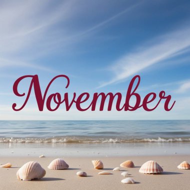 November Memories Fall Into the Season template AI Image Generator. clipart