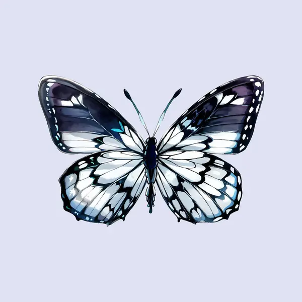 Su rengi vektörü basit Kelebek