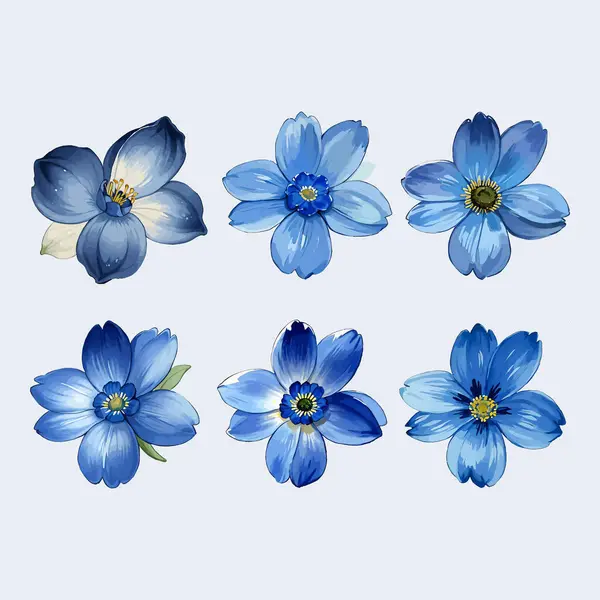 Çiçek yapraklarının suluboya vektörü düğün kartı koleksiyonu