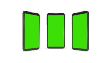 Modern cihazlar: yeşil ekranlı akıllı telefonlar. Model Canlandırması