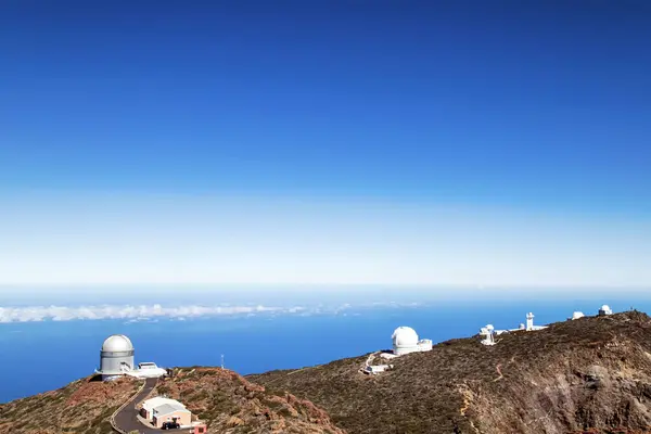 Rymdteleskop Bergen Palma Kanarieöarna Spanien — Stockfoto
